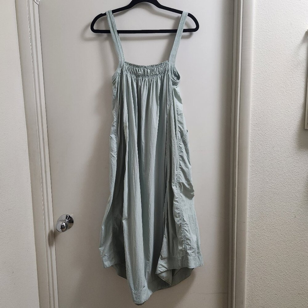 ANTHROPOLOGIE Daily Practice Keeseville Sleeveless Smocked Midi Dress - Picture 3 of 11